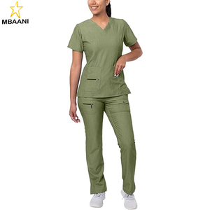 Pro Breakthrough Plus <b>Scrub</b> <b>Set</b> for Women - Enhanced V-Neck Top & Multi Pocket Pants - Product Image 1