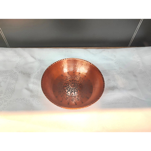 Bol mélangeur rond de qualité supérieure en cuivre pur avec finition martelée, écologique, pour salade et fruits secs, à prix raisonnable - Product Image 6