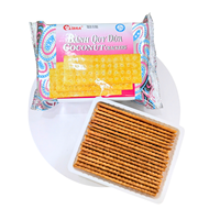 Délicieuses craquelines de noix de coco vietnamiennes, forme rectangulaire, 160g, collation semi-molle, norme d'exportation, durée de conservation de 12 mois