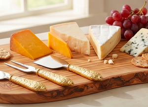Stainless Steel <b>Cheese</b> <b>Knife</b> <b>Set</b> With Gold Brass Handle Perfect Cutlery Flatware For Kitchenware Wedding And Parties Use - Product Image 4