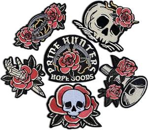 Parches Termoadhesivos Bordados Oscuros para Mochilas, Parches de Bandas de Rock para Chaquetas, Parches Geniales para Coser en la Ropa - Product Image 4