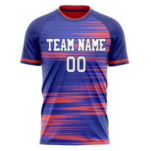 เสื้อฟุตบอลทีมขายส่งสุดฮิตสำหรับสโมสร แบบสั่งทำพิเศษ แห้งเร็ว ผลิตจากโพลีเอสเตอร์ พร้อมสกรีนชื่อ เบอร์ และโลโก้ รับผลิตแบบ OEM - Product Image 1