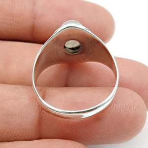 Premium Quality Oval Cut Rainbow <b>Moonstone</b> Gemstone <b>Ring</b> Made From Solid 925 Sterling Silver Bohemian Style Handmade Jewelry - Product Image 6