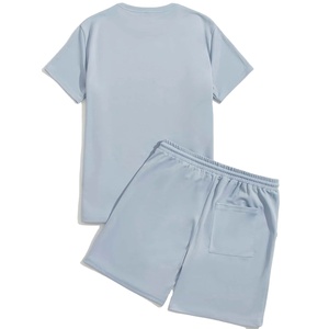 ชุดเซ็ตเสื้อยืดและกางเกงขาสั้นสำหรับผู้ชายใส่หน้าร้อน ระบายอากาศได้ดี เหมาะสำหรับการเดินทาง ผ้าไม่ยับ พับเก็บได้ มีกระเป๋าซิป รับสกรีนโลโก้ สไตล์สตรีทแวร์ - Product Image 2