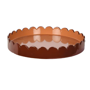 Exquisita Bandeja Redonda de Ratán con Borde Festoneado, Plato Decorativo Ecológico y Duradero para el Hogar y Hoteles, Hecho en Vietnam - Product Image 4