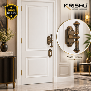 Manija de puerta decorativa de bronce mate Paris Mortice para puertas interiores residenciales y comerciales y aplicaciones arquitectónicas. - Product Image 2