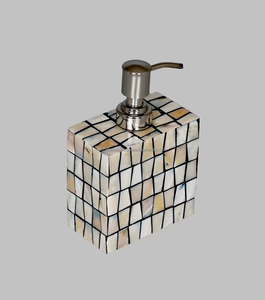 Ensemble d'accessoires de salle de bain en nacre de luxe en quatre pièces Utilisation à domicile ou à l'hôtel Modèle ZHT-MOPS-004 Inde - Product Image 3