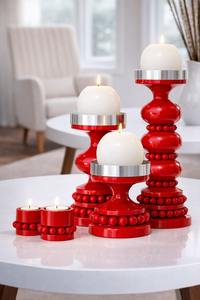 Portavelas decorativo para sala de estar, decoración para mesa de comedor, portavelas decorativo para el hogar, ideal para regalo, portavelas decorativo de alto brillo - Product Image 3