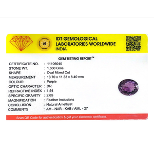 Loose Amethyst Gemstone 8.3 Carat Faceted Heart Oval Emerald Pear Cut for Fine Jewelry - Product Image 4