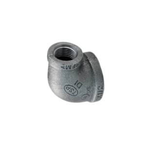 Codos Macho o Hembra con Rosca de 1/2 Pulgada, Codo Reductor Galvanizado de 90 Grados, Codo Banda 90, Hierro Fundido Maleable para Tubería Sanitaria - Product Image 3