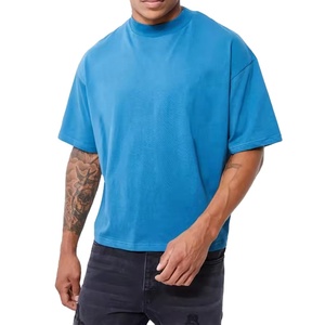เสื้อยืดขายดี 280 กรัม เนื้อหนา ผ้าเปล่า 100% คอตตอน ไม่หด ทรงโอเวอร์ไซส์ หรูหรา ทรงบ็อกซี่ แบบครอป สำหรับผู้ชาย - Product Image 1