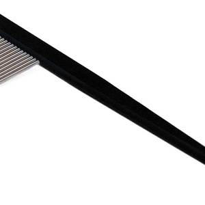 Peine de plástico negro para el cabello, herramienta manual de peinado con dientes finos y gruesos para el cuidado del cabello - Product Image 3