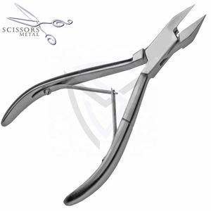 Coupe-ongles à double ressort en acier inoxydable extrêmement tranchant 10 cm, coupe-cuticules, logo personnalisé, éliminateur de peaux mortes pour les doigts, pas cher - Product Image 1