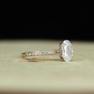 925 <b>Sterling</b> <b>Silver</b> Oval Moissanite Claw Setting Bride Jewelry <b>Set</b> Wedding <b>Rings</b> IGI Certified Luxury Valentine's Day Gift - Product Image 5