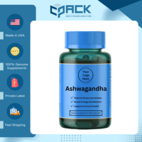 Capsules d'Ashwagandha naturelles de haute qualité fabriquées aux États-Unis |   Complément Alimentaire pour Adultes Améliorant la Mémoire et le Sommeil 30 Capsules Femmes Enceintes