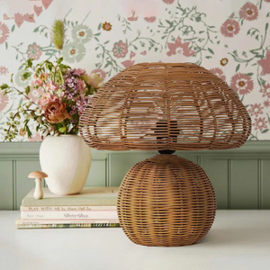 Boho Rattan Table Lamp Decorative Ceiling <b>Light</b> For Living Room Cafe Handmade Natural Pendant Lamp For Home Decor - Product Image 3