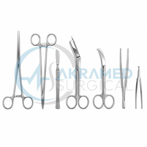 Juego de Instrumentos Quirúrgicos Pediátricos Básicos de Alta Calidad, Acero Inoxidable, Kit de Cirugía Hospitalaria, Certificado CE - Product Image 5