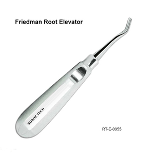 เครื่องมือถอนรากฟันแบบแมนนวลตามหลักสรีรศาสตร์ ยี่ห้อ Friedman ผลิตจากสแตนเลสโดย Roboz Tech ประเทศปากีสถาน - Product Image 2