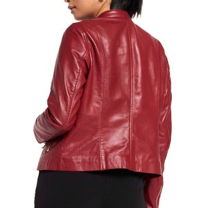 High Quality Stylish Genuine <b>Leather</b> <b>Jacket</b> For Women OEM Wholesale Custom Design Fashionable Outdoor Winter Wear <b>Leather</b> <b>Jacket</b> - Product Image 4