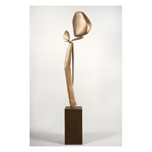 Escultura de Aluminio Hecha a Mano de Primera Calidad – Decoración Interior Contemporánea Estilo Lazo - Product Image 4