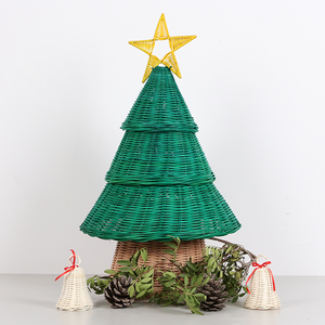Cloche décorative en rotin faite à la main ornements design élégant pour arbre de Noël et fêtes de maison de vacances Vietnam - Product Image 5