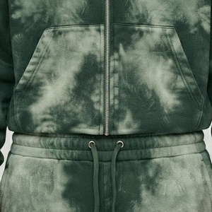 Regular Fit Men Winter Wear Men Hooded Sun Faded Tracksuit Set Vintage Style Streetwear <b>Distressed</b> Sun Faded Zipper Tracksuit - Product Image 6