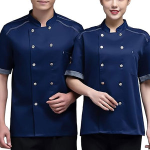 Chaqueta de Chef Unisex 2026 de Manga Corta con Doble Botonadura para Restaurantes Profesionales - Product Image 1