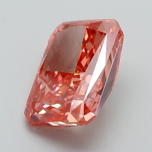 Diamant rose vif fantaisie certifié IGI, cultivé en laboratoire, taille radiant, diamant non monté pour la vente en gros de bijoux fins - Product Image 2