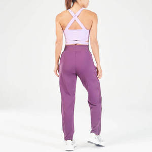 Pantalon de survêtement évasé sur mesure pour femme, taille élastique, en toile, style décontracté hiver, coupe ample avec impression en relief - Product Image 2