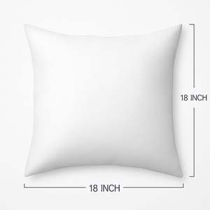 Cojín de 18x18 Pulgadas con Relleno de Fibra Hueca, con o sin Funda, para Sofá y Cama, Lavable a Máquina, Blanco, Cuadrado, Liso, Paquete de 5 - Product Image 2