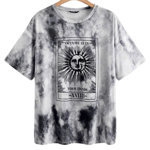 Camiseta de gran tamaño de alta calidad 100% algodón Pantone Dye hecho a mano Vietnam Otoño Invierno Streetwear moda urbana - Product Image 4