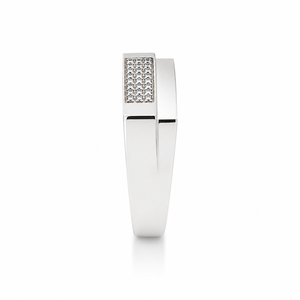 Anillo Rectangular de Plata de Ley 925 Namivaa para Mujer, Anillo Geométrico Clásico de Alto Brillo para Bodas, Fiestas y Uso Diario - Product Image 4