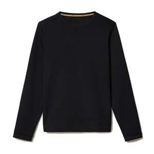 เสื้อสเวตเชิ้ตผู้ชายสีดำ คอกลม ซิปหน้า ทรงหลวม ผ้าถัก 100% คอตตอน สไตล์ลำลอง สำหรับฤดูหนาว ปักลาย - Product Image 1