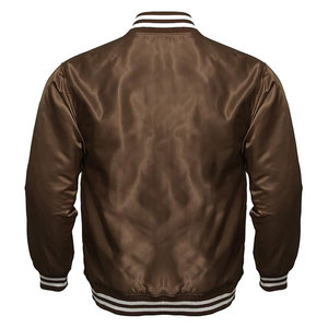 Men <b>Women</b> Satin Polyester <b>Bomber</b> <b>Jacket</b> Vintage Biker Retro Zip Up Casual Coat <b>Lightweight</b> Streetwear Fashion Outerwear - Product Image 2