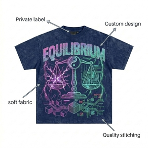 High Quality 180GSM Custom Logo 100% Polyester Cotton <b>TShirt</b> Men's <b>Plain</b> Embroidered Crew Neck T-Shirt - Product Image 2