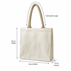 Custom <b>10</b> oz Cotton Canvas Tote Bag 38x36x15cm Reusable Promotional Shopping Giveaway Custom Logo Wholesale OEM ODM Manufacturer - Product Image 2