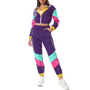 Conjunto Deportivo de Dos Piezas para Mujer, Corto, Liso, Cortavientos, Ligero, de Nailon, Estilo Urbano, Personalizable OEM - Product Image 4