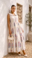 Nouvelle Collection 2023 – Robe Longue Bohème Chic pour Femme, Écologique, Imprimé Floral, Tie-Dye, Style Gypsy, en Viscose et Dentelle, Motif Léopard