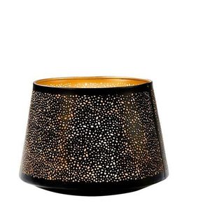 Porte-bougie artisanal en métal, de forme artistique pour rehausser le décor avec une lueur chaude, des détails raffinés et une harmonie. - Product Image 3