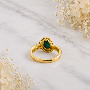 Natural Arizona <b>Turquoise</b> Wedding Trendy Solid 925 Sterling Silver Yellow <b>Gold</b> Plated Bezel Set Women Gemstone <b>Ring</b> Wholesale - Product Image 4