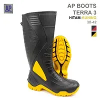 AP <b>Boots</b> AP TERRA 3 <b>Black</b> Yellow-Heavy Duty Waterproof PVC Safety <b>Work</b> Rain <b>Boots</b> - Product Image 2