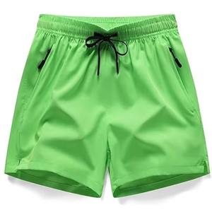 Pantalones cortos para hombre de alta calidad con bordado personalizado premium, cintura elástica y paneles bordados de alta calidad. - Product Image 4