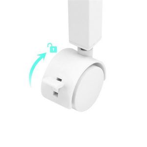Carrello Portaoggetti in Metallo Bianco Avorio Widen, 3 Ripiani Multifunzionali Staccabili e Pieghevoli per Cucina, Bagno, Soggiorno, Conservazione di Spezie e Alimenti - Product Image 6