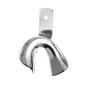 Premium Manual Dental Impression Tray Edge L4 Solid Lower Size S German Stainless Steel Reusable Autoclavable Perforation Free - Product Image 3