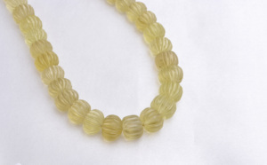 Perles de quartz citron, pierres précieuses naturelles, pierres précieuses pour la création de bijoux fins - Product Image 3