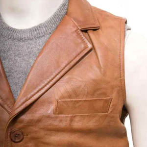 Veste en cuir pour homme à faible MOQ, vente directe d'usine, veste en cuir tendance pour homme, veste en cuir sur mesure - Product Image 3