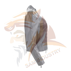 Services OEM, veste en cuir pour femmes de haute qualité, design personnalisé, nouvelle veste en cuir de style universitaire pour femmes - Product Image 3