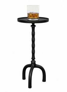 โต๊ะบาร์ทรงเรียบหรู ดีไซน์ฐานสามขาแบบเสาหมุนได้ พร้อมถาดวางของยกสูง โครงสร้างแข็งแรง ขนาดกะทัดรัด เหมาะสำหรับตกแต่งพื้นที่ใช้สอยสมัยใหม่ - Product Image 4