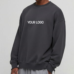 Sweat-shirt à capuche en coton biologique respirant de qualité supérieure, respectueux de l'environnement, pour hommes, coupe ample, col rond, sweat-shirt durable pour hommes, coupe ample - Product Image 1