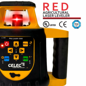 Celec Nouveau Transmetteur Laser Rotatif Longue Portée Auto-Nivelant PRO-5000+ Laser Rouge 1500 Mètres IP65 Étanche à la Poussière Agricole - Product Image 3